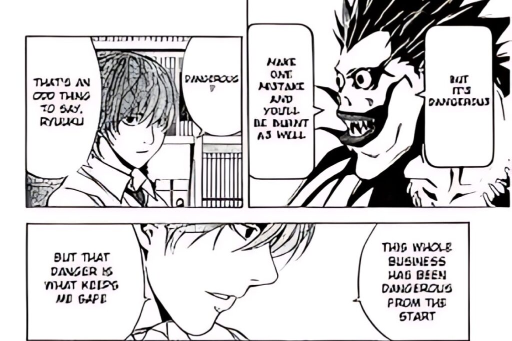 Death Note manga Light, ryuk